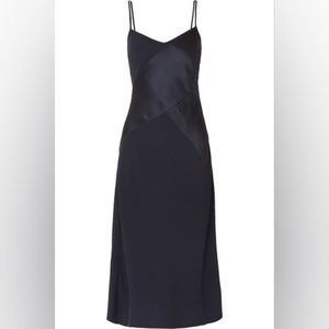 J.Crew - Duckling paneled crepe and satin midi dress